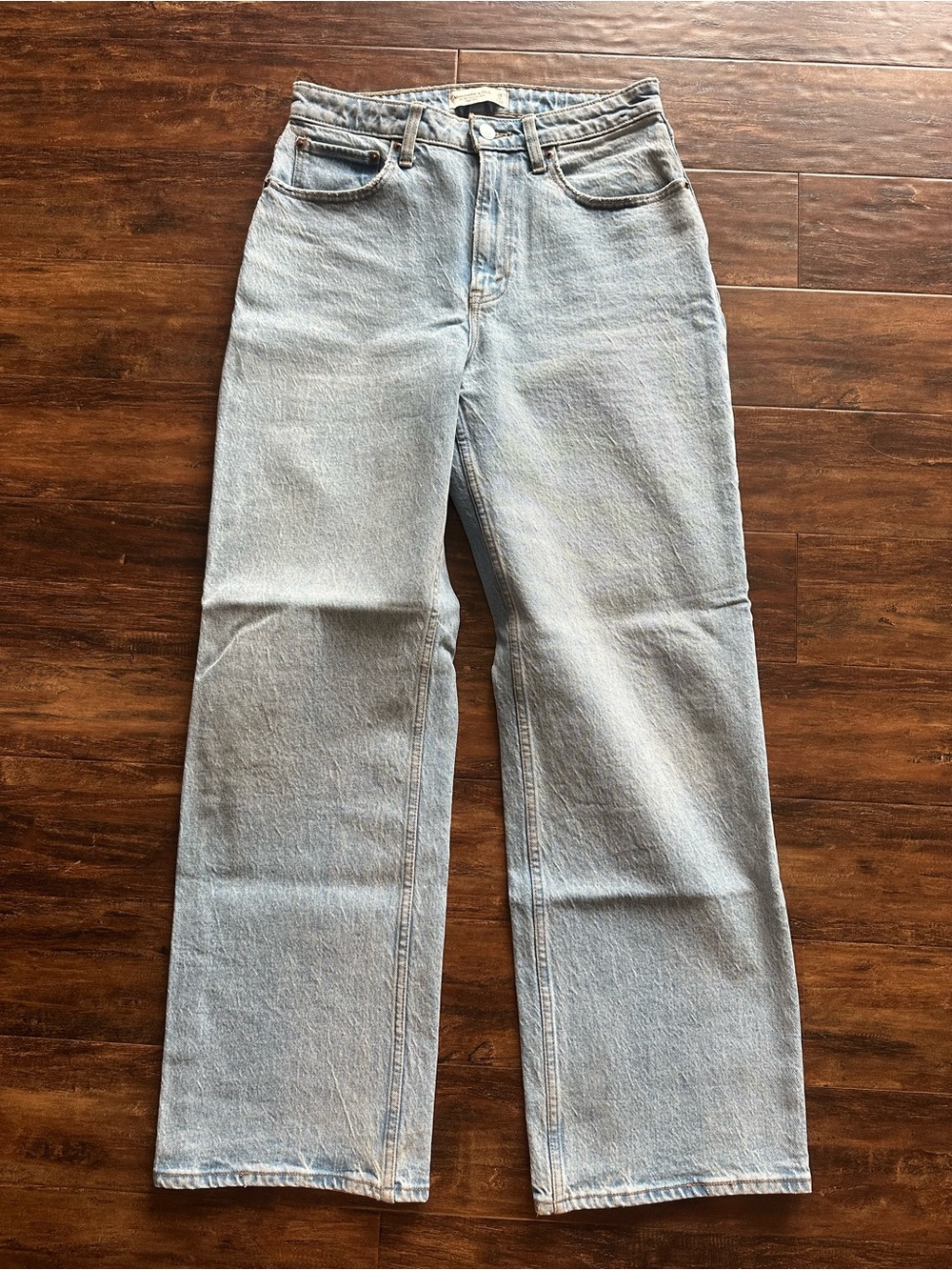 A&F Light Wash Straight-Leg Women's Jeans